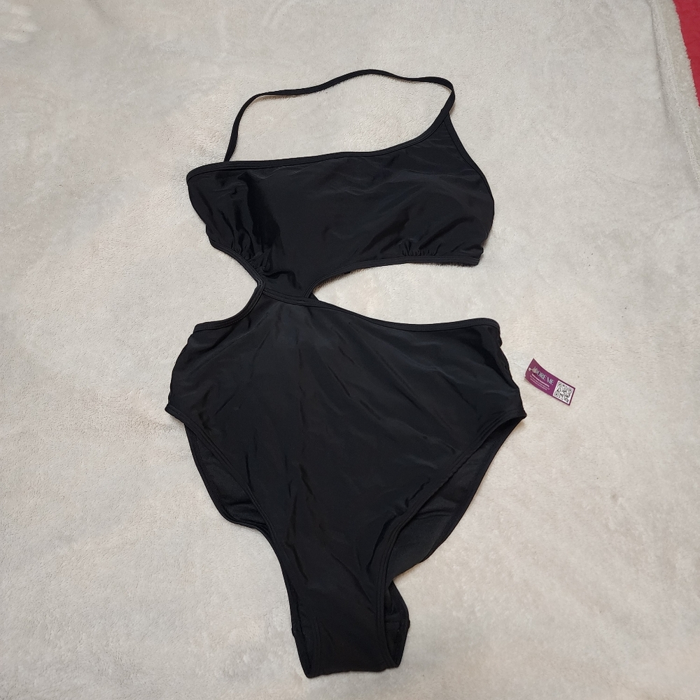 NWT Adore Me Dustin Monokini black one piece cut out bathing suit Sz XL - Picture 14 of 16